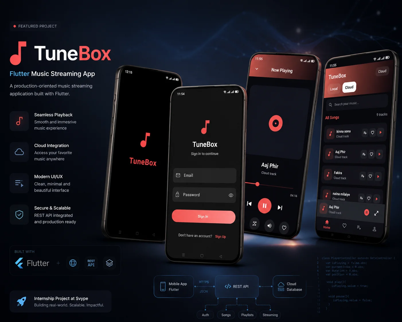 TuneBox — Mobile Music Streaming App